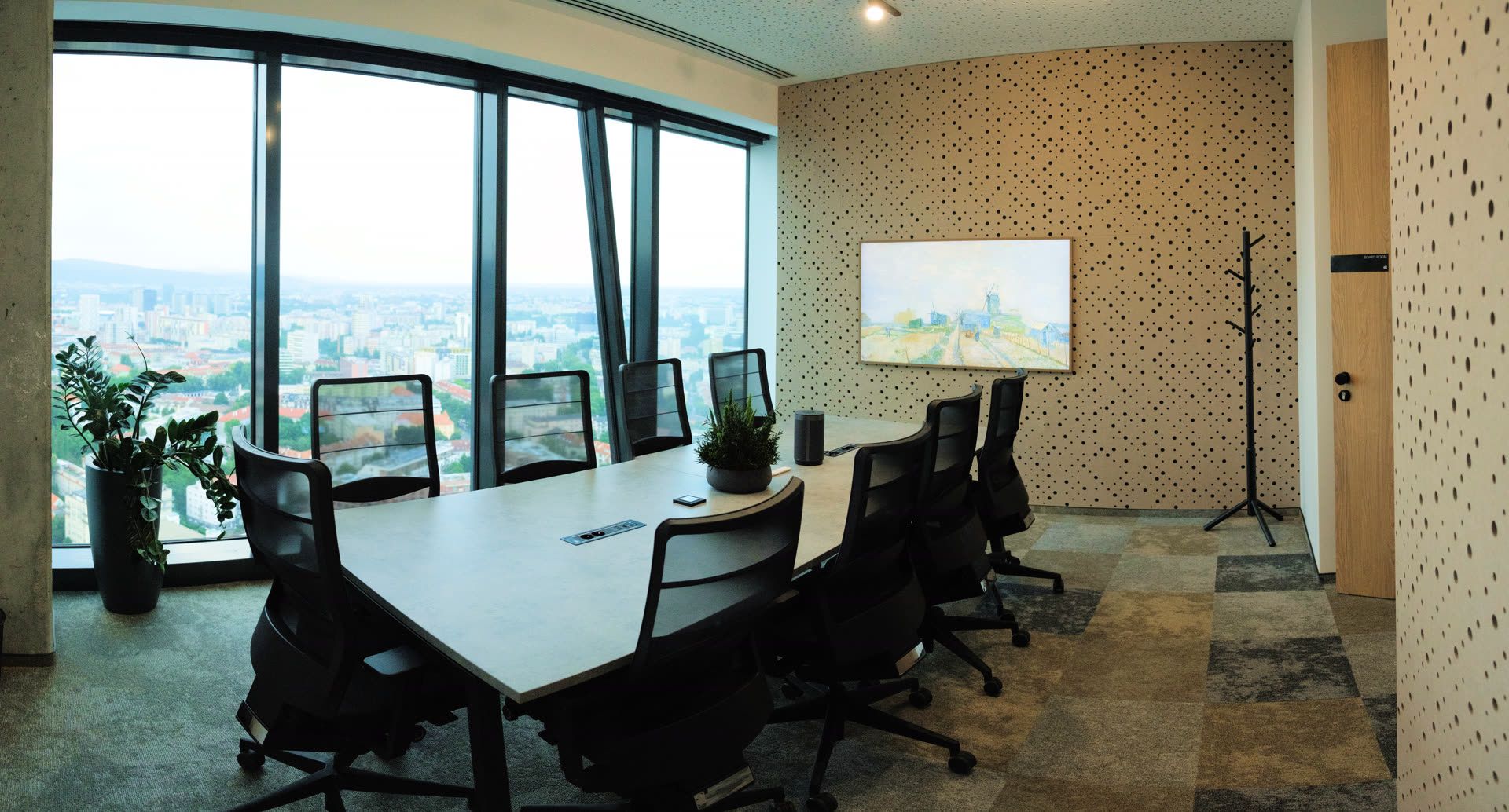 Board room overlooking Bratislava